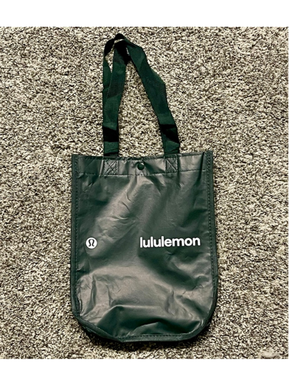 Lululemon Rainforest Green Reusable Tote Bag